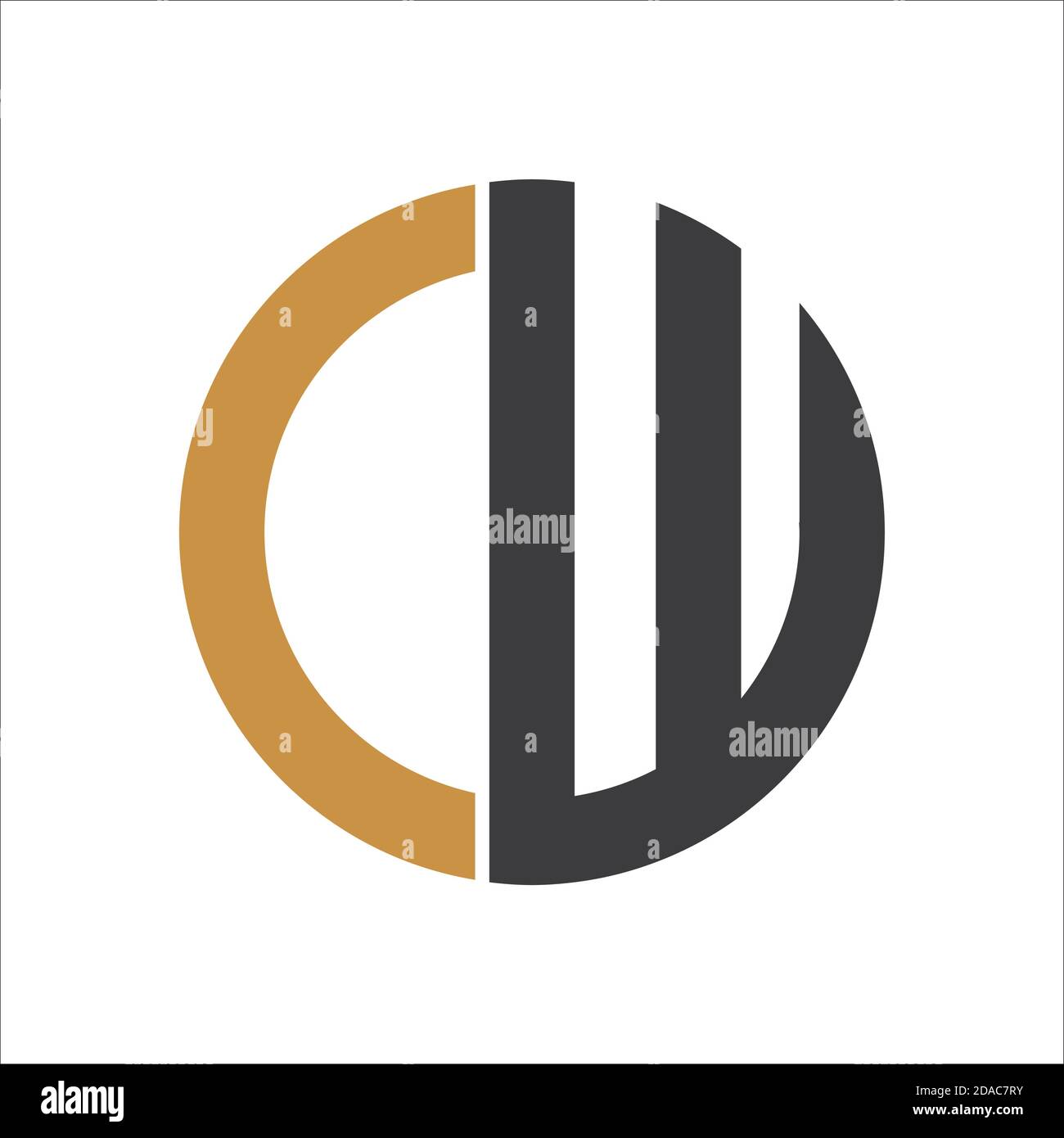Initial letter cw logo or wc logo vector design template Stock Vector ...