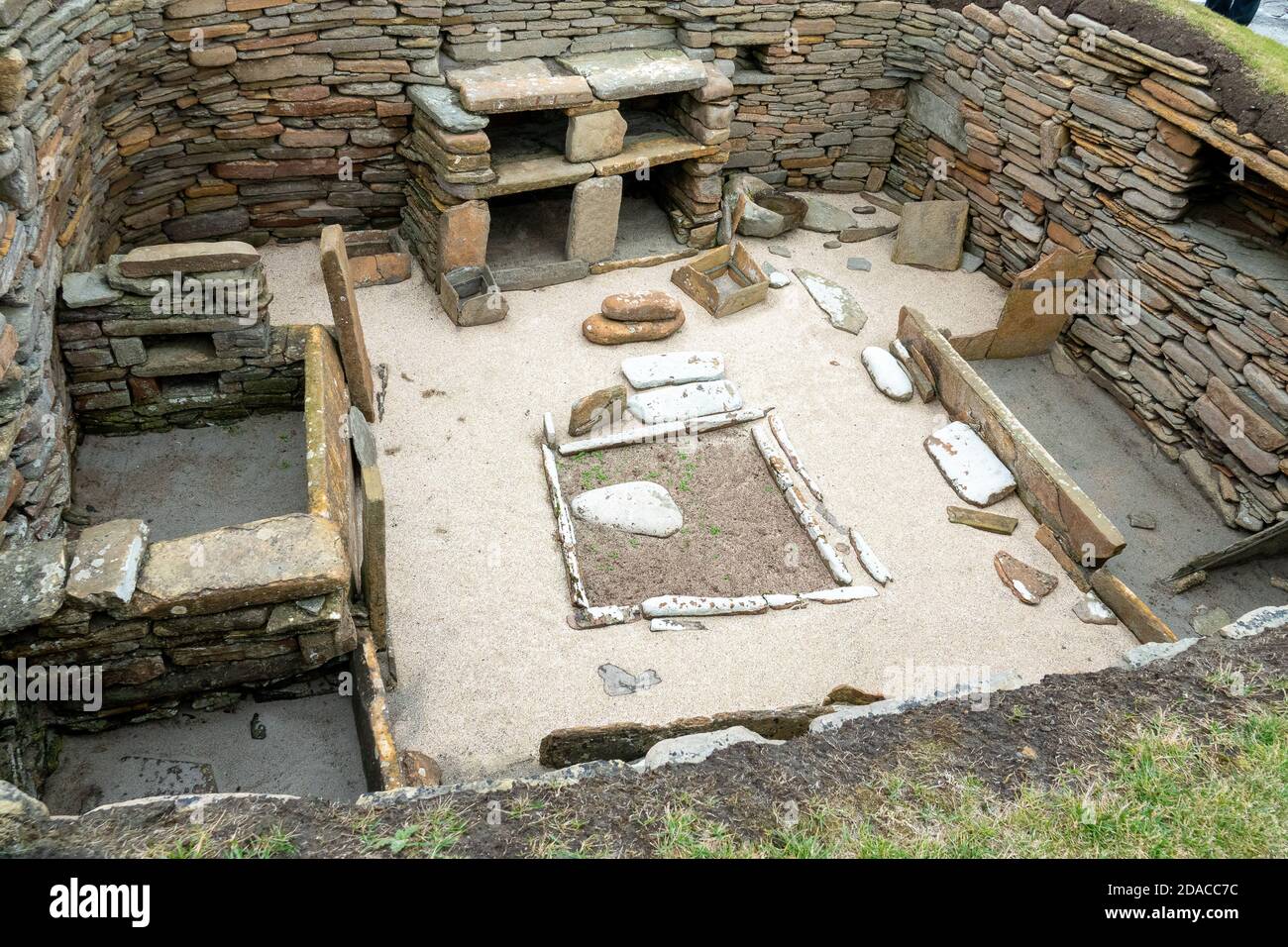 Skara Brae Neolithic Settlement, Orkney Stock Photo