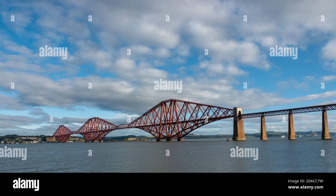 Firth of Forth Railway Bridge, Scotland Stock Photo