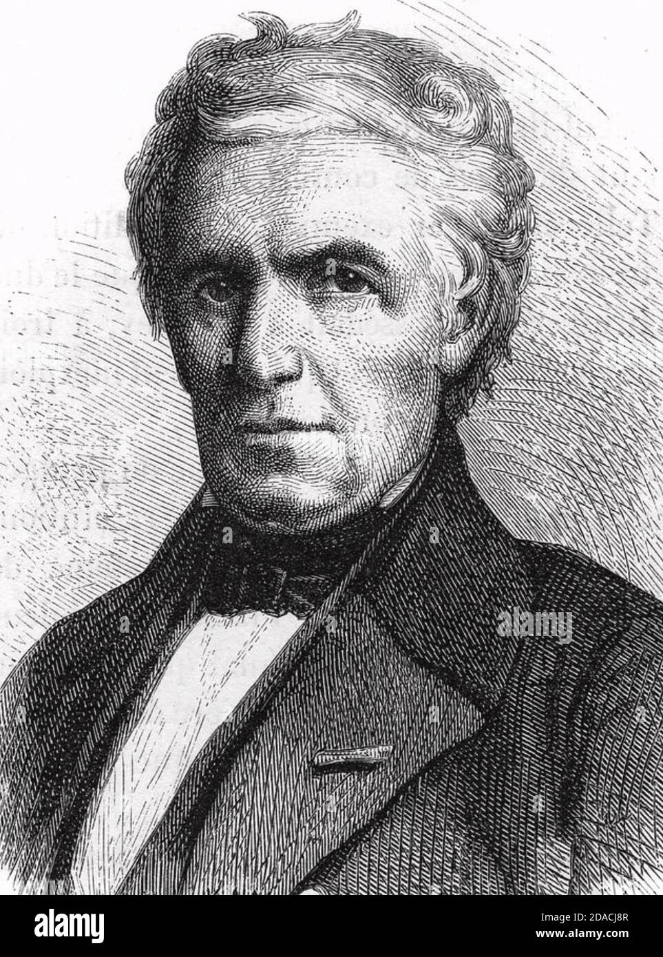 MARC SEGUIN (1786-1875) French engineer who invented the wire cable suspension bridge Stock Photo