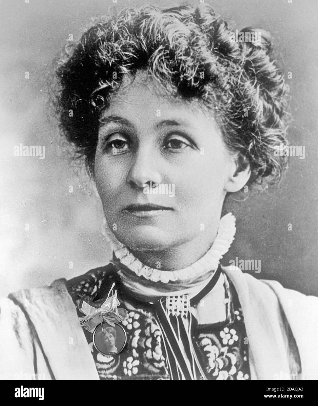 EMMELINE PANKHURST (1858-1928) English political activist and suffragette leader, about 1914 Stock Photo