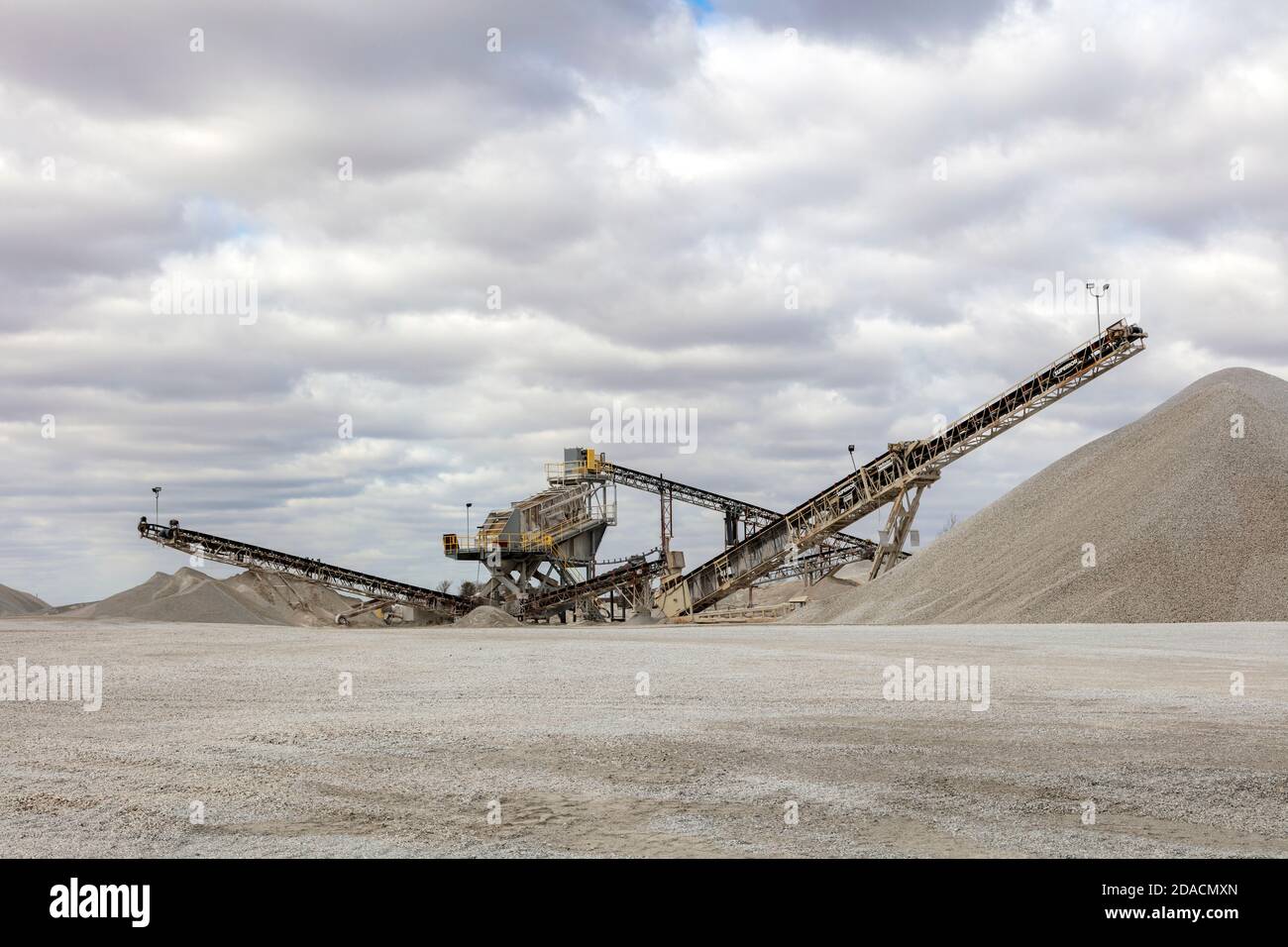Limestone Quarry, Indiana, USA, by James D Coppinger/Dembinsky Photo Assoc Stock Photo