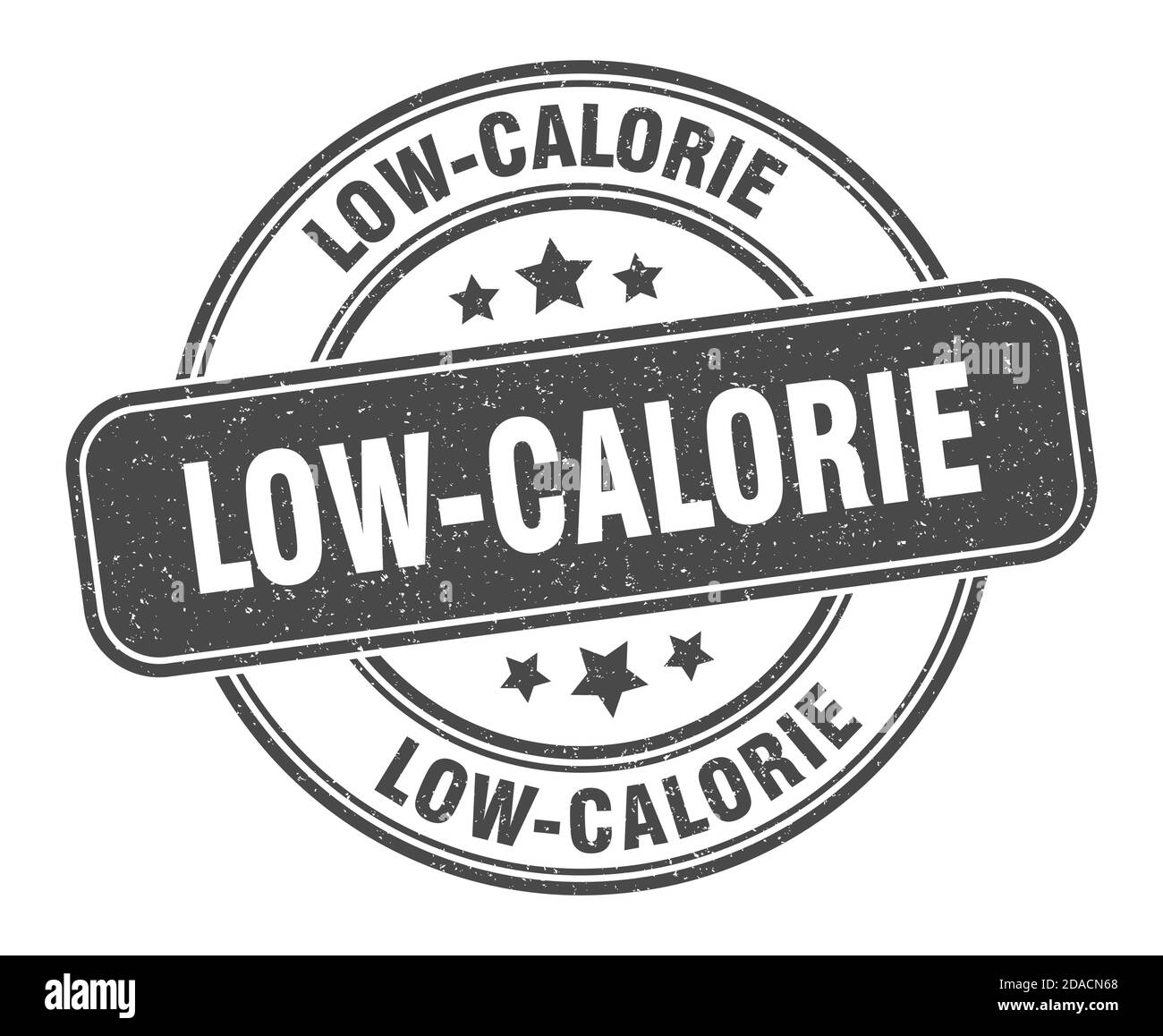 Reduced Calorie Sign low-calorie stamp. low-calorie sign. round grunge label Stock Vector ...