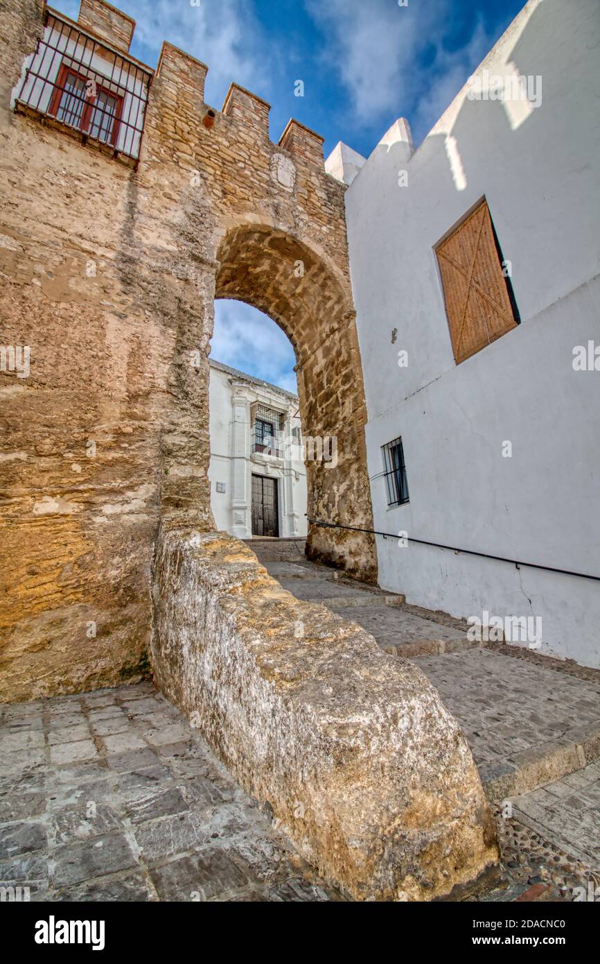 Puerta de Sancho IV, in Vejer de la Frontera, a beautiful town in Cadiz,  Andalusia, Spain Stock Photo - Alamy