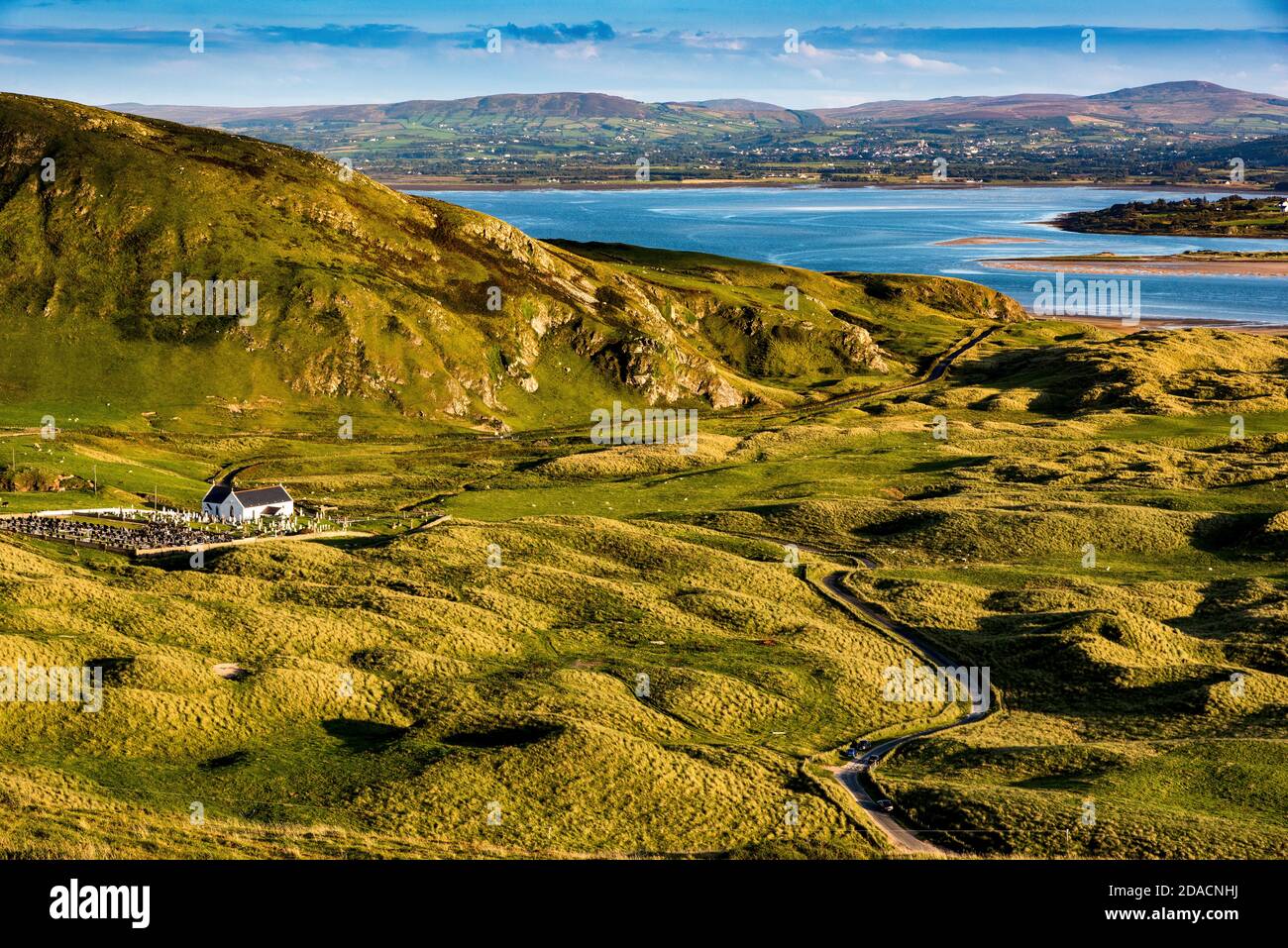 Sunset at Five Finger Strand, Inishowen, County Donegal, Ireland Stock