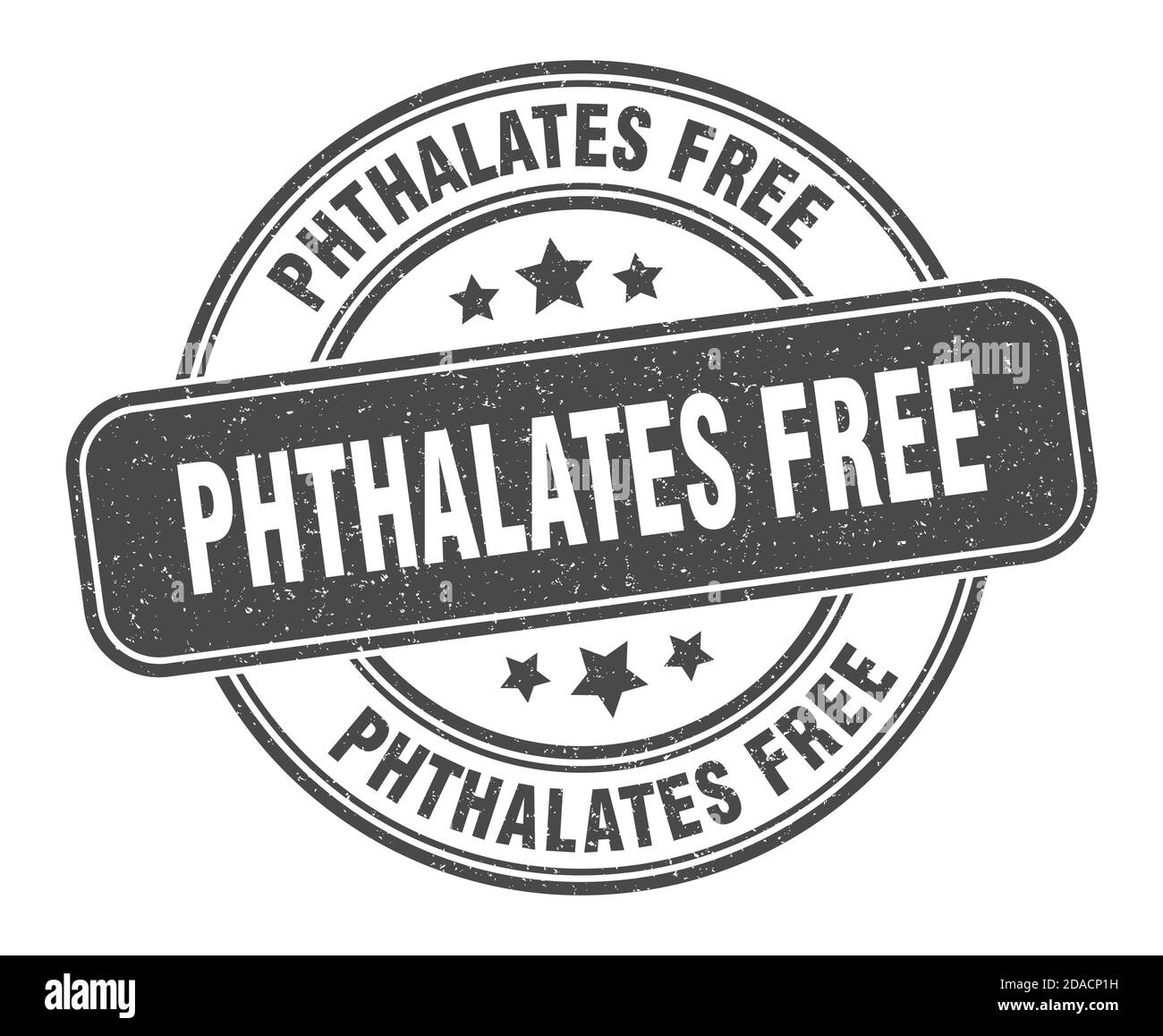 Phthalates Free Stamp. Phthalates Free Sign. Round Grunge Label Stock ...