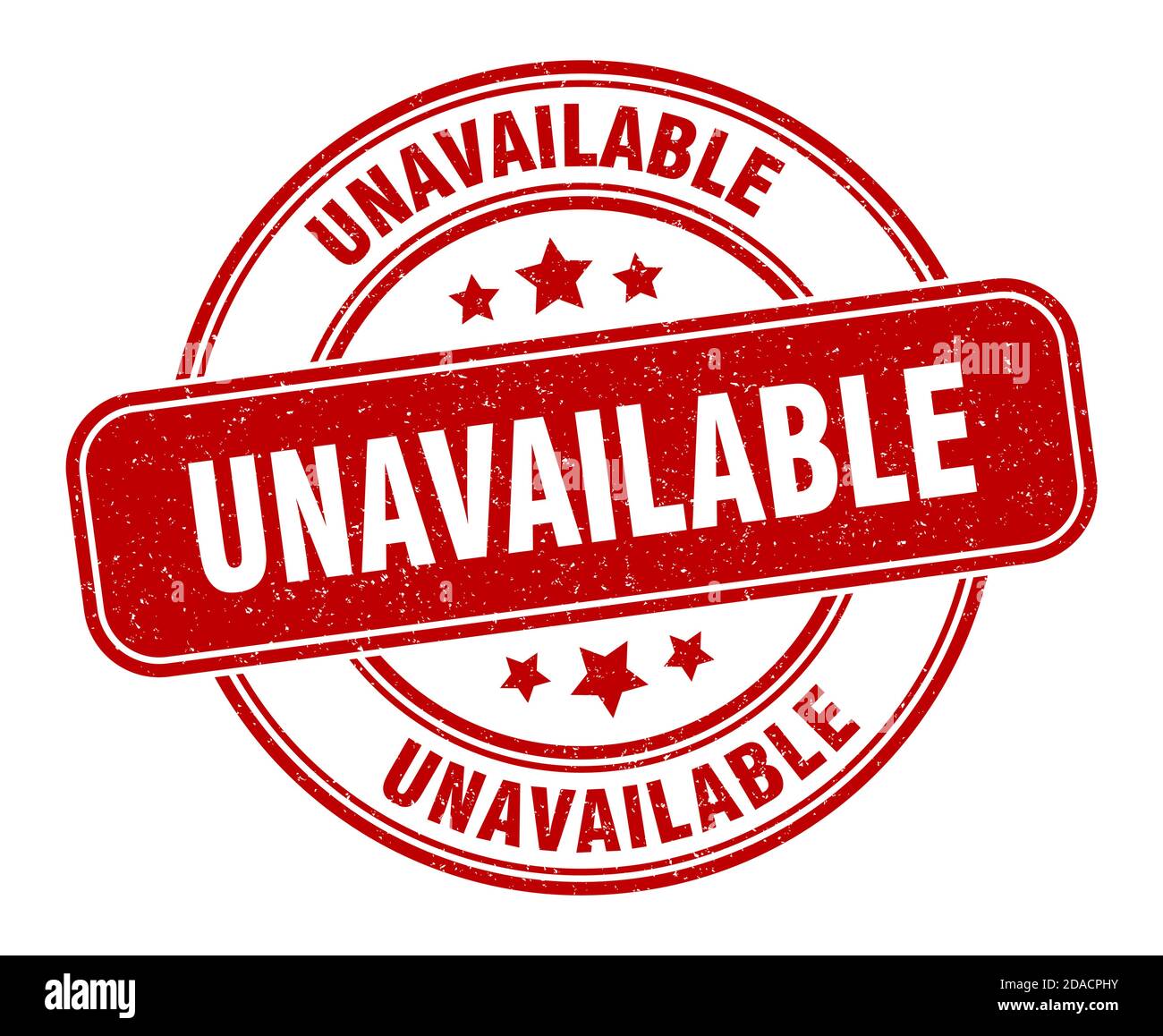 unavailable stamp. unavailable sign. round grunge label Stock Vector ...