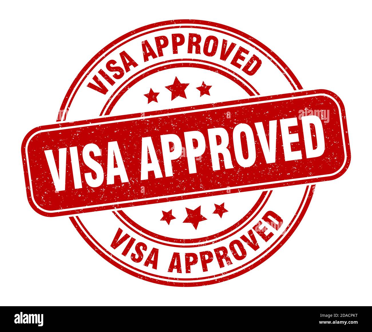 visa approved stamp. visa approved sign. round grunge label Stock