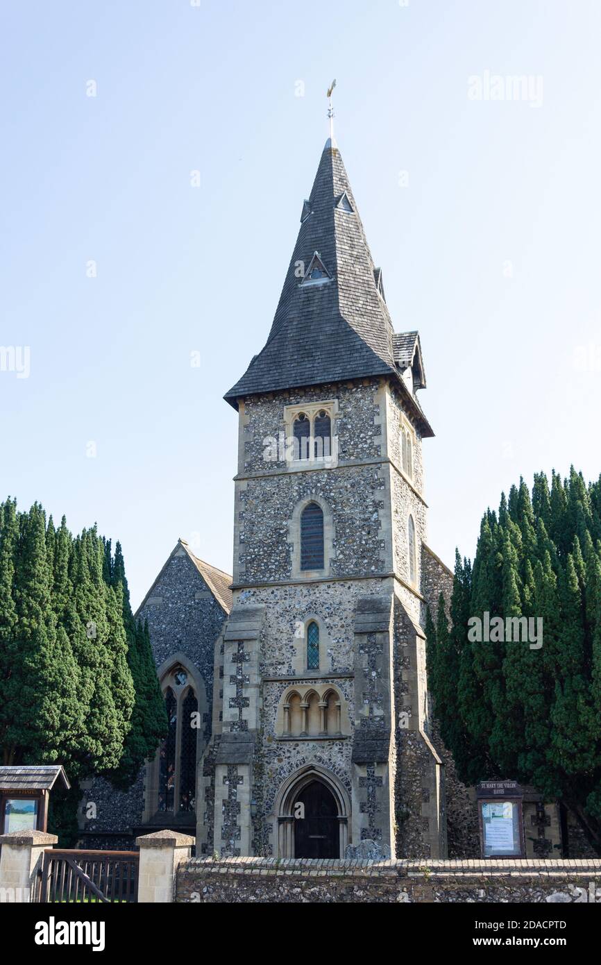 St Mary the Virgin Church, Hayes Street, Old Village, Hayes, London Borough of Bromley, Greater London, England, United Kingdom Stock Photo