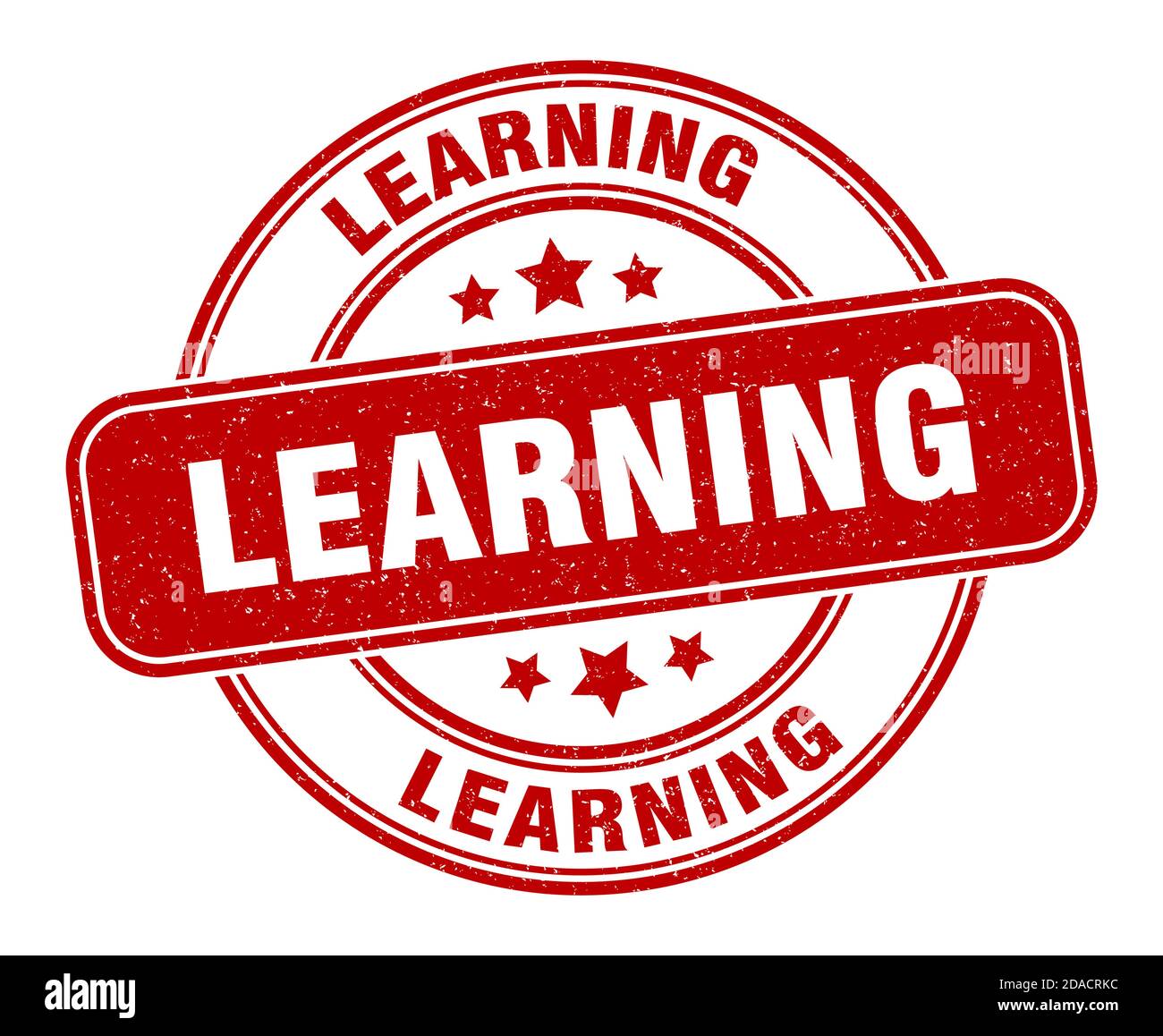 Leaarning Sign learning stamp. learning sign. round grunge label Stock Vector Image ...