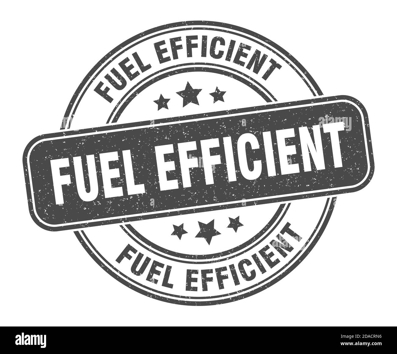 fuel efficient stamp. fuel efficient sign. round grunge label Stock