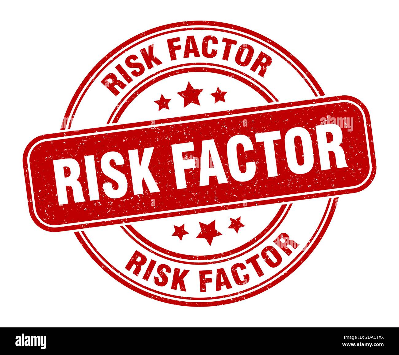 risk factor stamp. risk factor sign. round grunge label Stock Vector