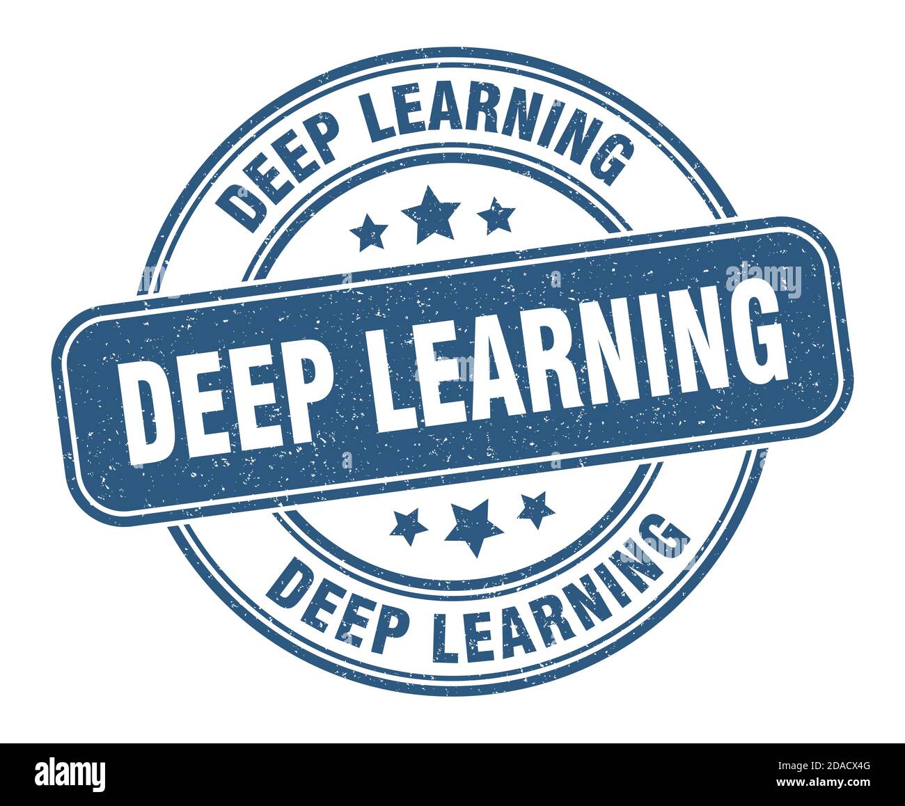 deep learning stamp. deep learning sign. round grunge label Stock ...