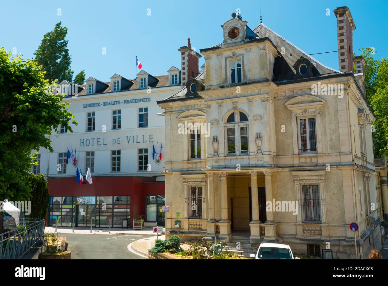 France, Cher (18), Vierzon, townhall Stock Photo
