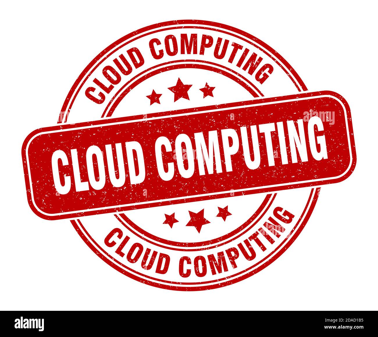 cloud computing stamp. cloud computing sign. round grunge label Stock ...