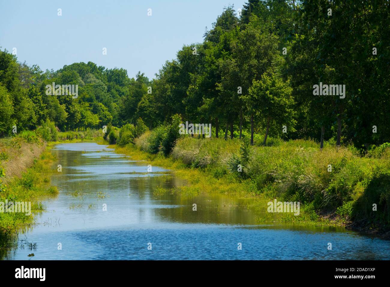 France, Cher (18), Vierzon, Berry canal, Stock Photo