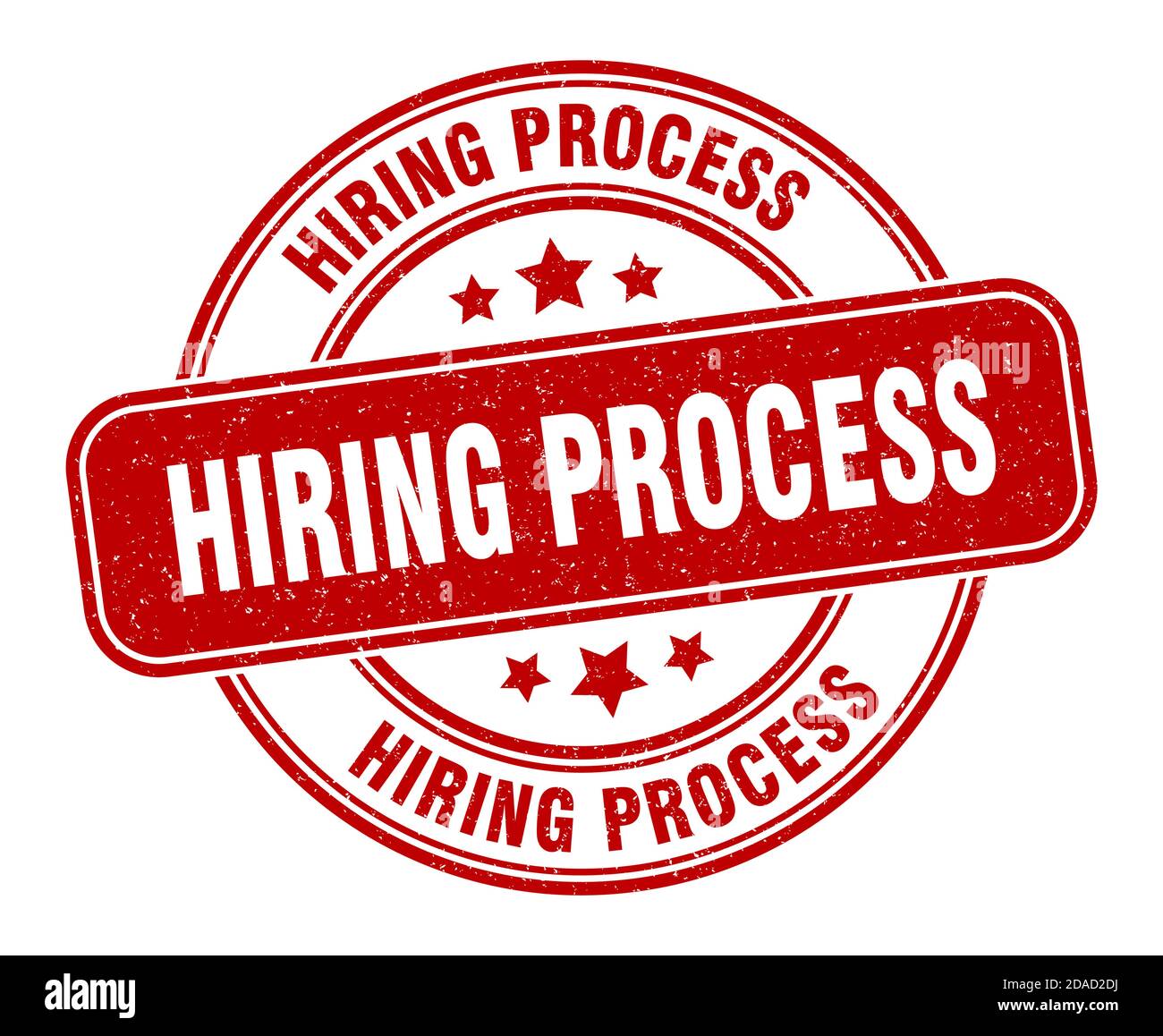 hiring process stamp. hiring process sign. round grunge label Stock