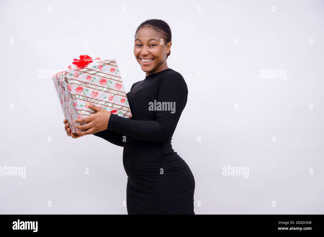 Happy black lady hi-res stock photography and images - Alamy
