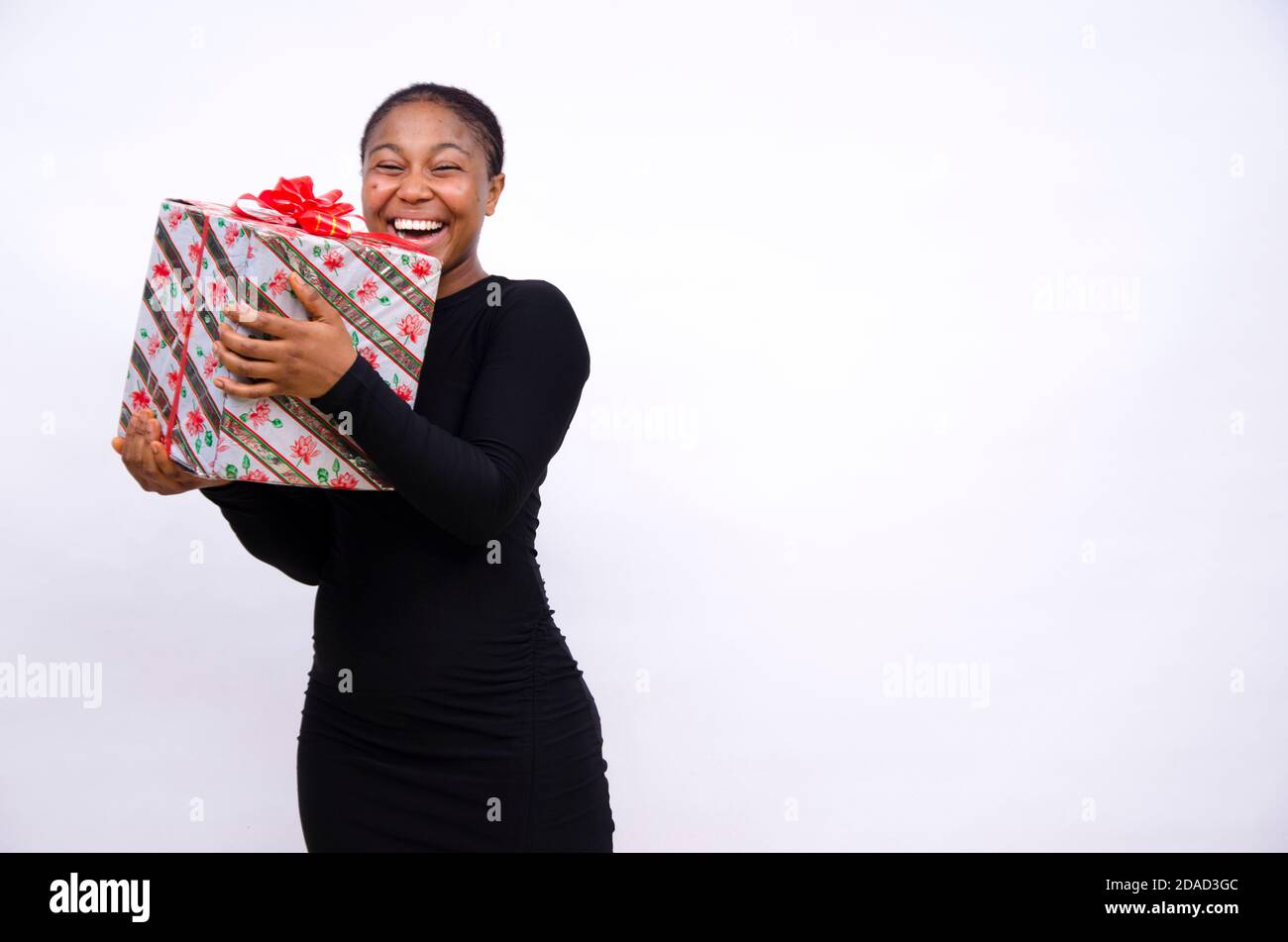 Happy black lady hi-res stock photography and images - Alamy