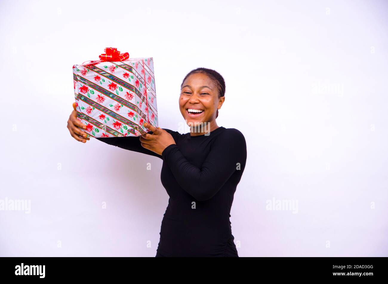 Happy black lady hi-res stock photography and images - Alamy