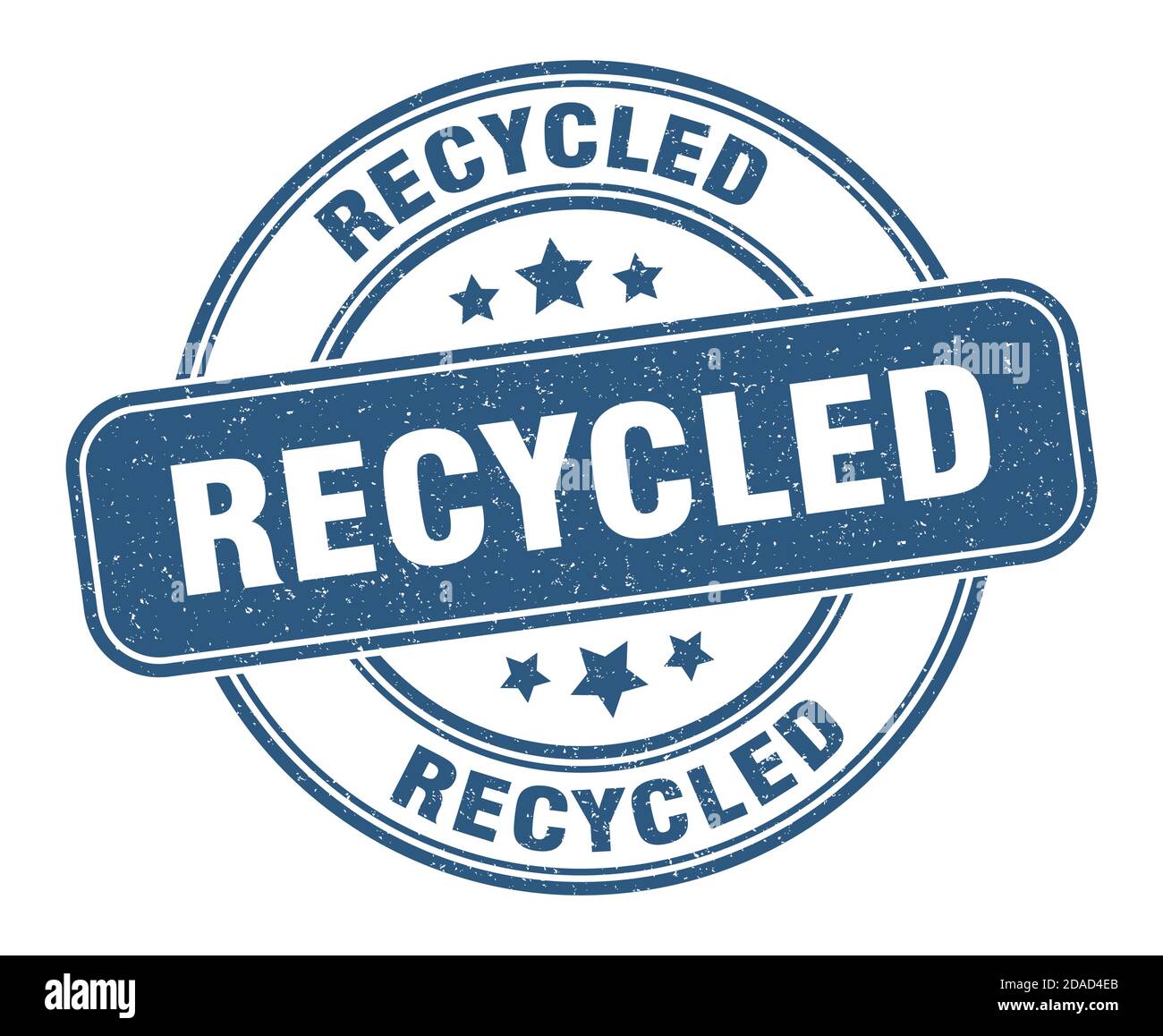 recycled stamp. recycled sign. round grunge label Stock Vector Image ...