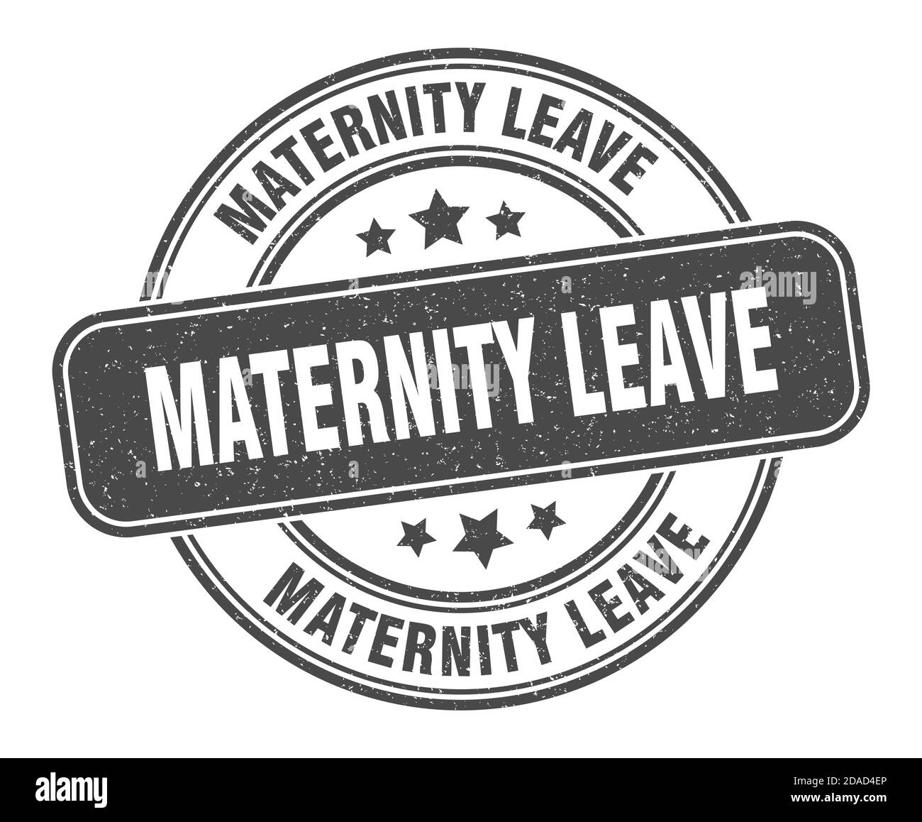 maternity leave stamp. maternity leave sign. round grunge label Stock