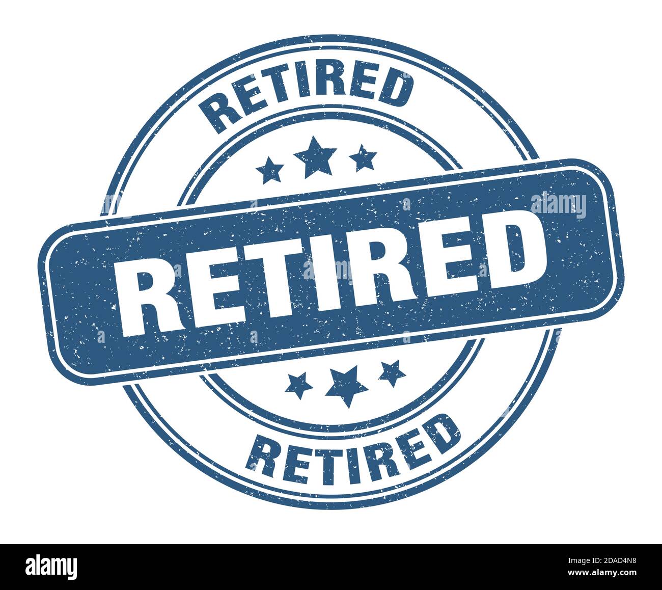 retired stamp. retired sign. round grunge label Stock Vector Image