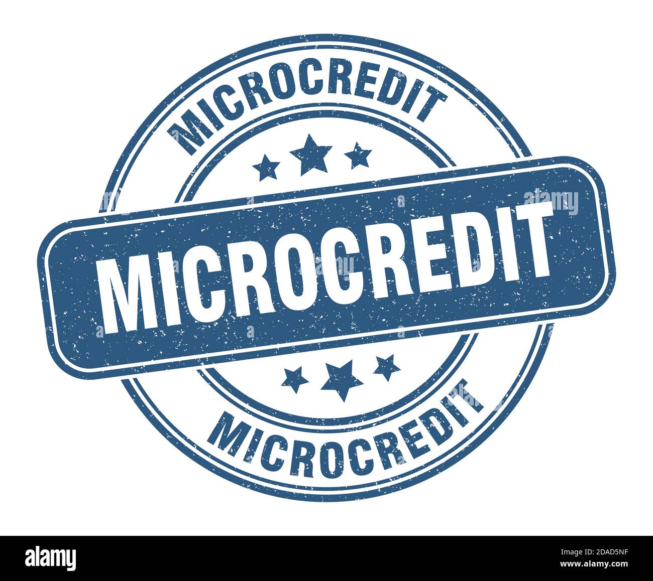 microcredit stamp. microcredit sign. round grunge label Stock Vector