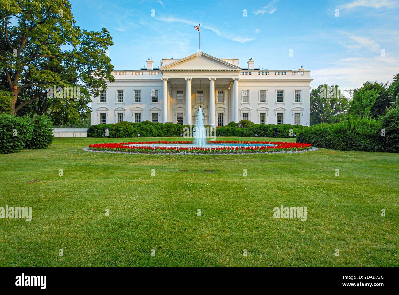 The White House, North Lawn, Washington, D.C. (USA) Stock Photo