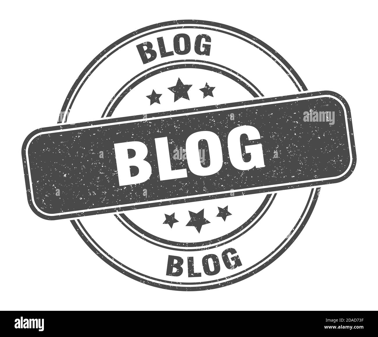 Sign For Blog blog stamp. blog sign. round grunge label Stock Vector Image & Art - Alamy