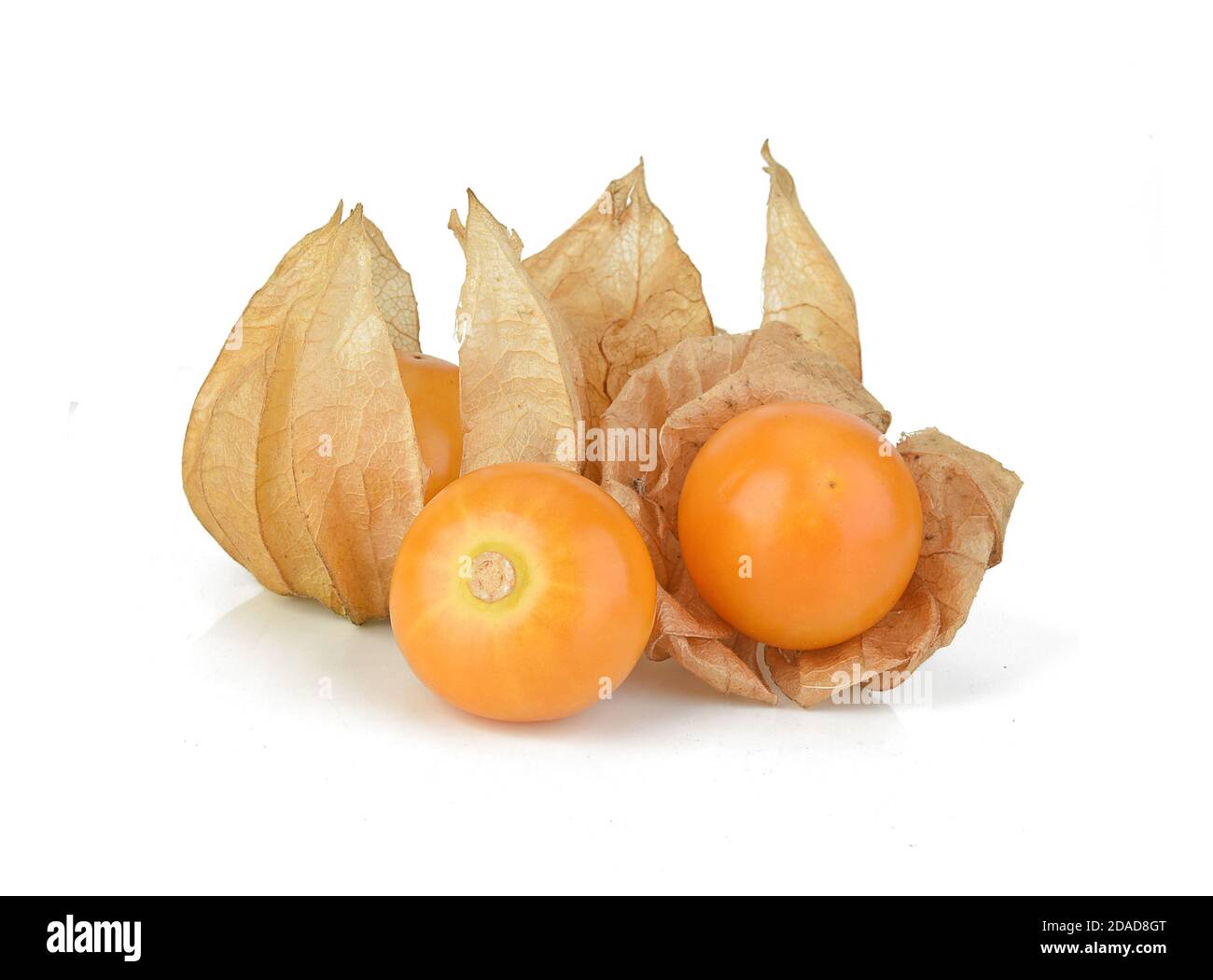 Cape gooseberry (physalis) isolated on white background Stock Photo