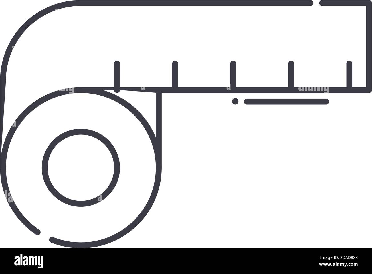 Illustration of measuring tape. Concept for body measurements Stock Vector  Image & Art - Alamy