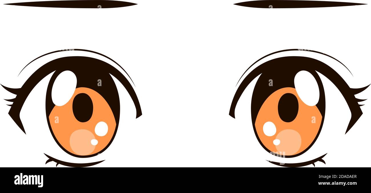 This is a illustration of Cute anime-style eyes in normal times Stock  Vector Image & Art - Alamy