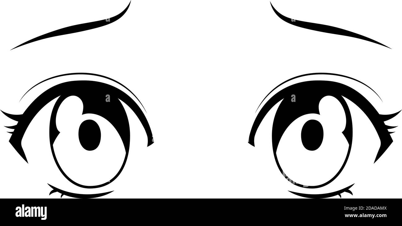 This is a illustration of Monochrome Cute anime-style eyes with a sad expression Stock Vector Image & Art - Alamy This is a illustration of Monochrome Cute anime-style eyes with a sad expression Stock Vector Image & Art - Alamy