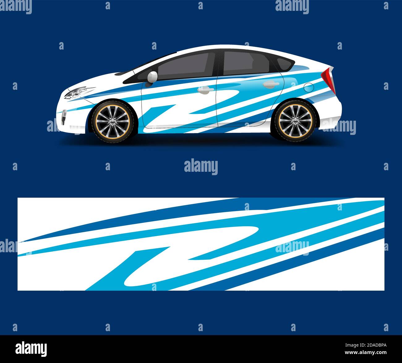 Simple Racing Wraps Racing car wrap with simple abstract stripe shapes for Company. Sport ...
