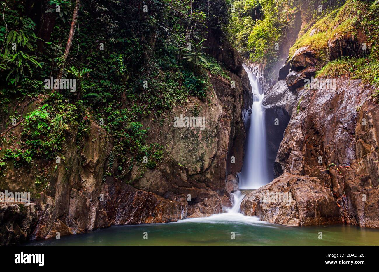 The waterfalls of Chiling River, Malaysia. Stock Photo