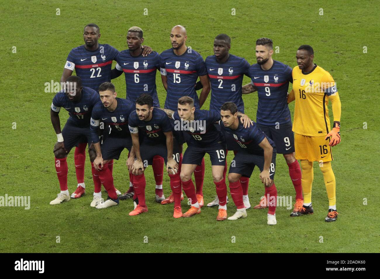 French team picture presentation during the International Friendly Game football match between France and Finland on November 11, 2020 at Stade de F P Stock Photo