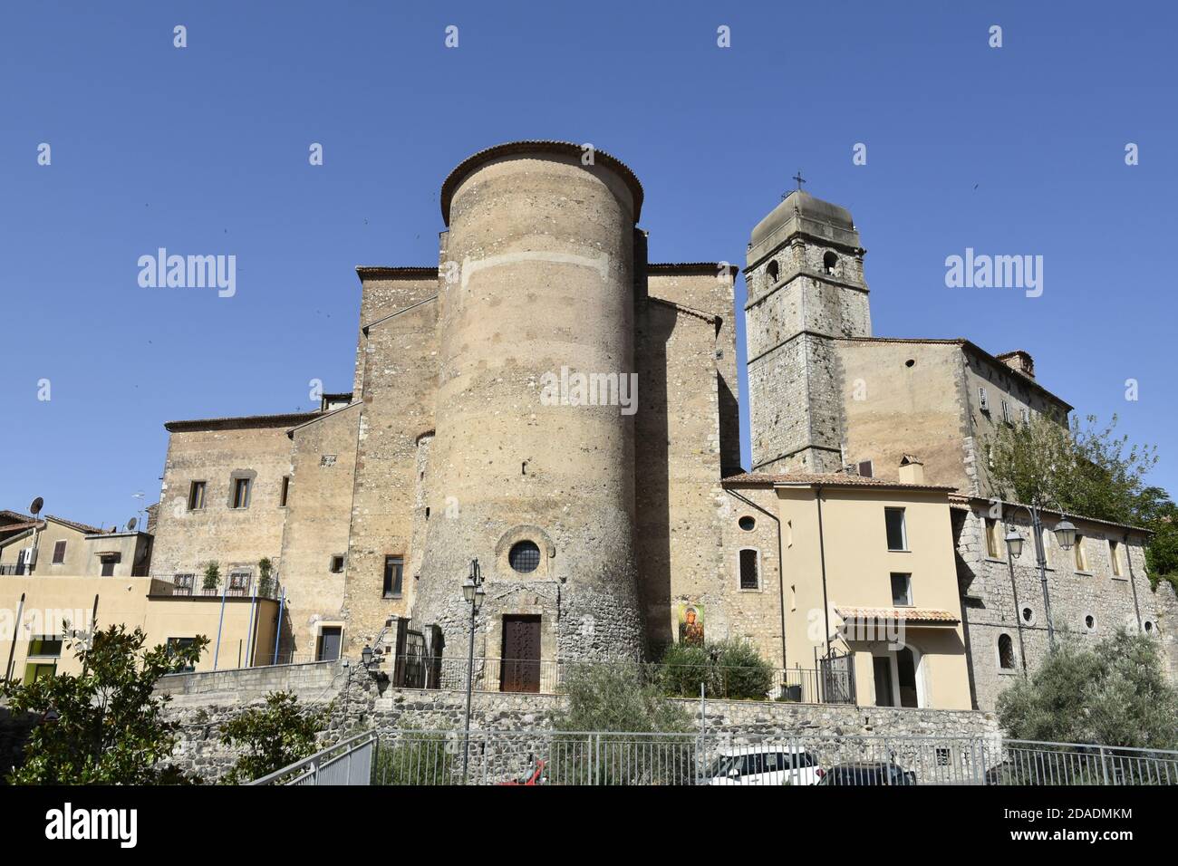 Panoramic view of Giuliano di Roma, a medieval village in the mountains of the Lazio region, Italy. Stock Photo