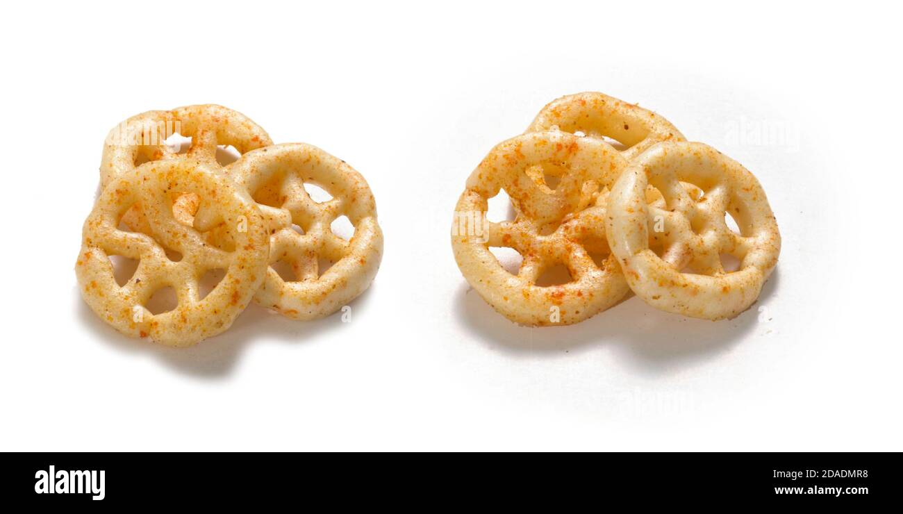 Crispy and crunchy Salty wheat wheel & Wheels, Wheelos, fryums or frymus, Fried and Spicy snack