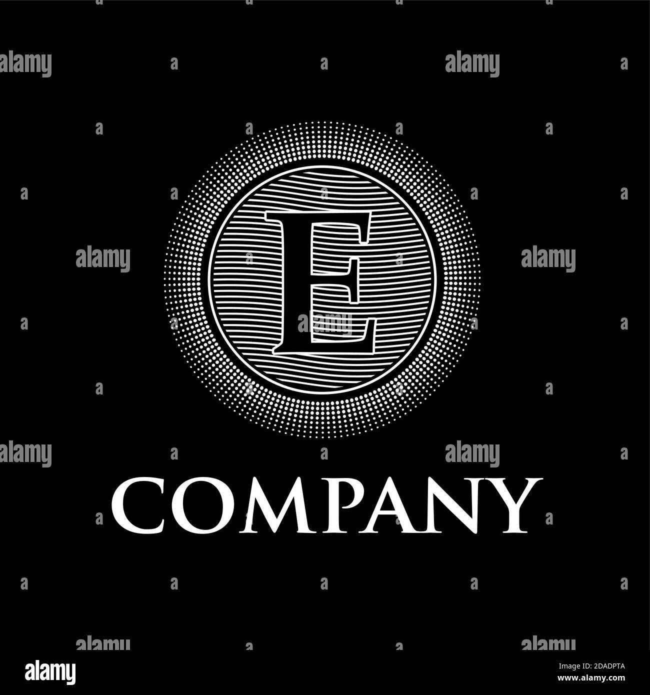 vector initial letter E, black background Stock Vector Image & Art Alamy