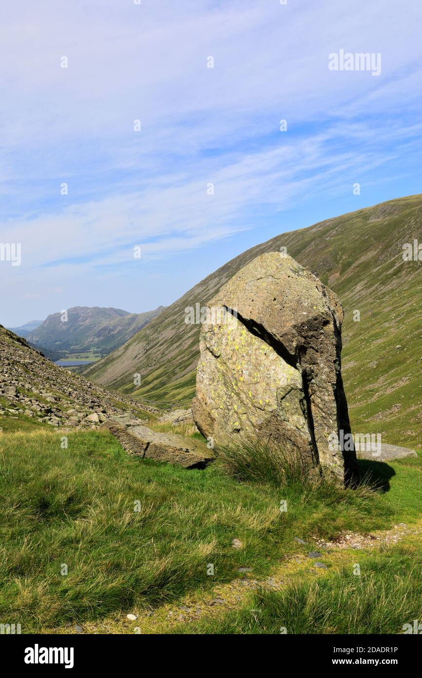 View of The Kirkstone rock, Kirkstone pass, Lake District National Park