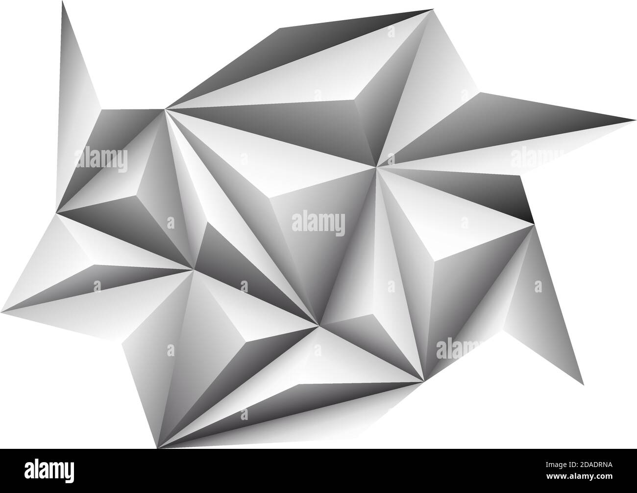 Folded 3d shapes paper hi-res stock photography and images - Alamy