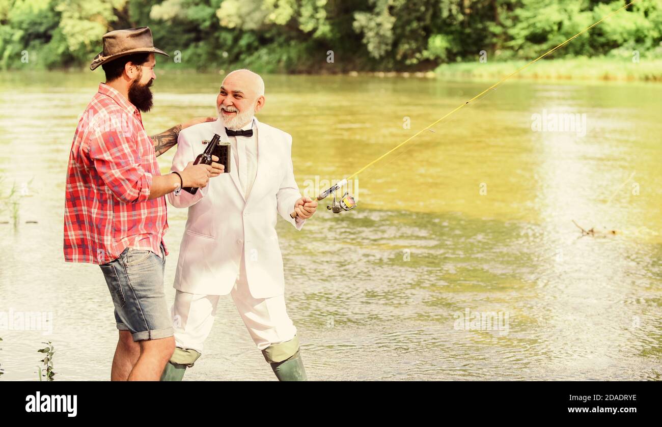 https://c8.alamy.com/comp/2DADRYE/men-relaxing-nature-background-fun-and-relax-weekend-time-bearded-man-and-elegant-businessman-fishing-together-fishing-skills-set-up-rod-with-hook-line-and-sinker-fishing-and-drinking-beer-2DADRYE.jpg