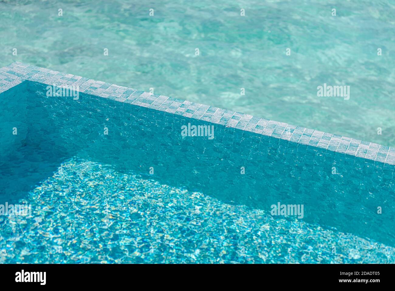 Abstract beautiful ripple wave and clear turquoise water surface in ...