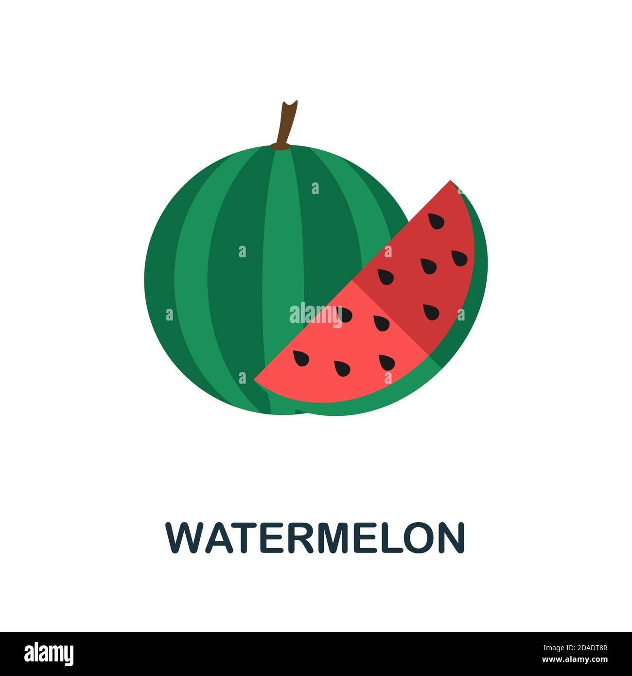 Watermelon icon. Simple element from fruits collection. Creative ...