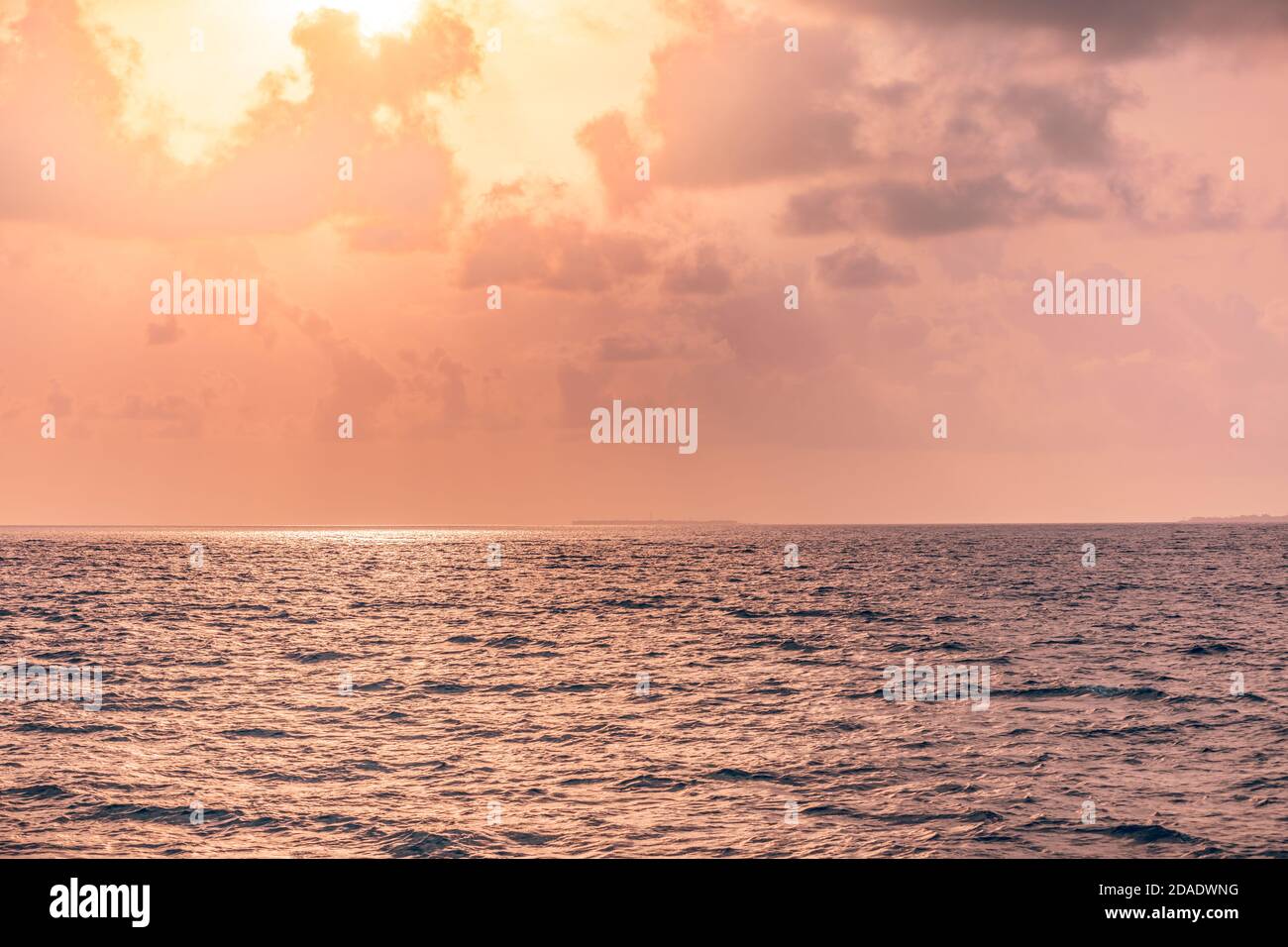 Beautiful sunrise over the tropical sea Stock Photo - Alamy