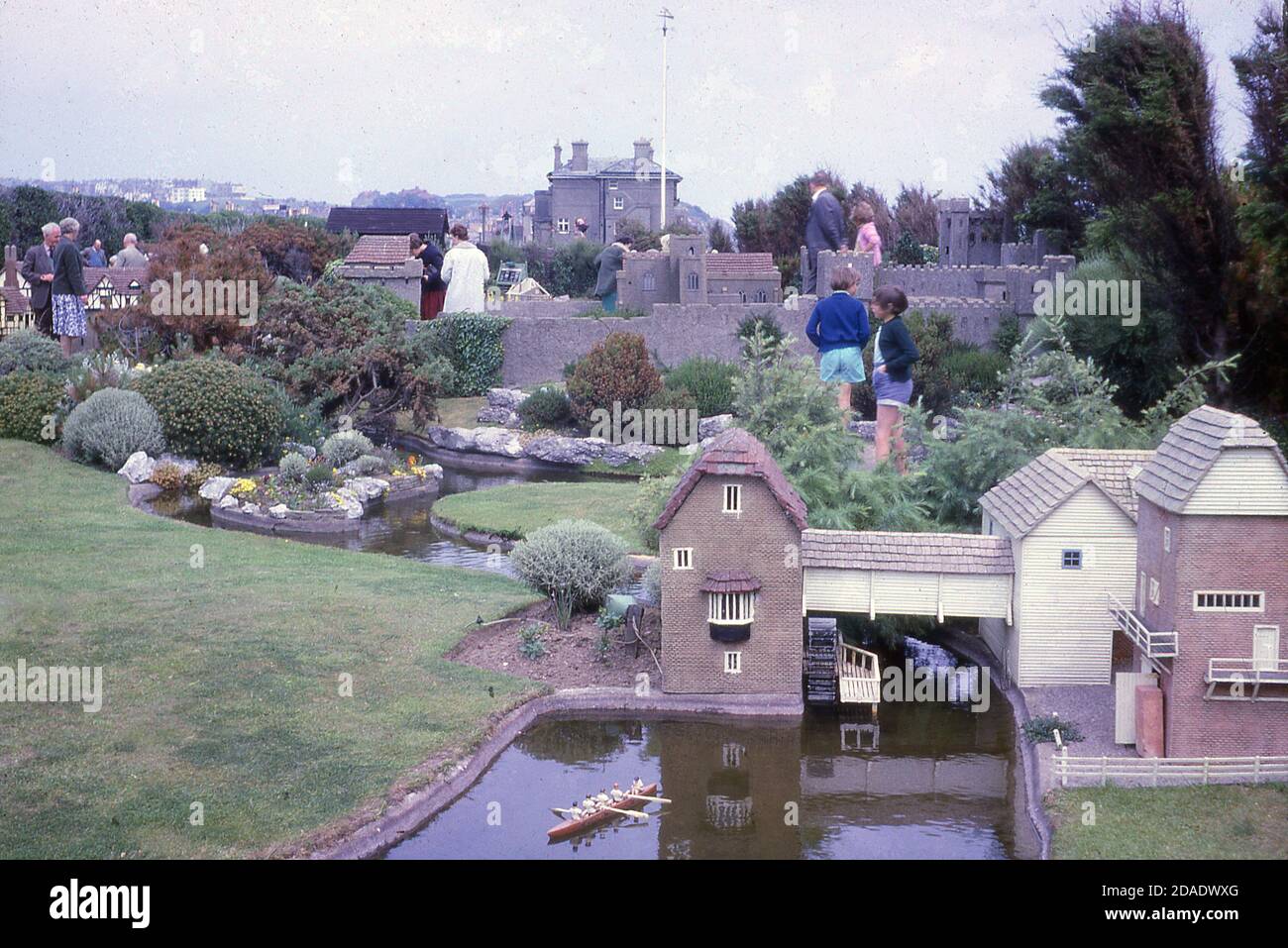 1960s, historical photo of visitors at the Model Village in White Rock