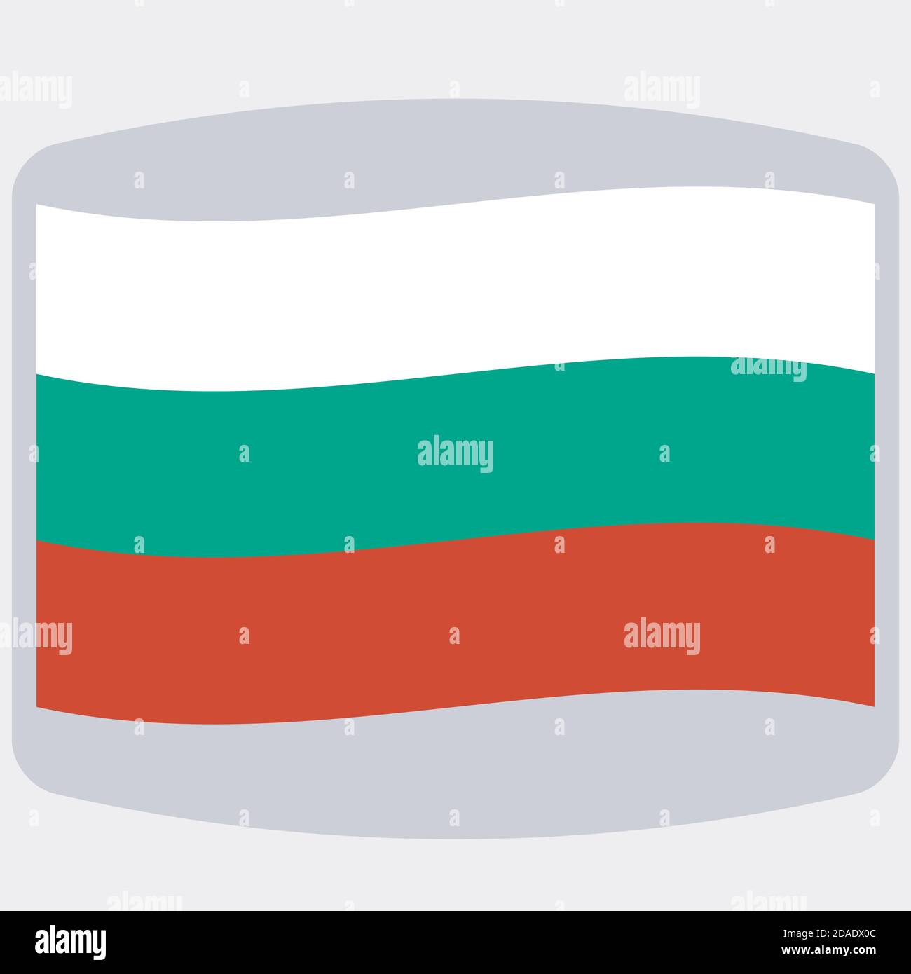 Flag of Bulgaria, vector illustration, flat style Stock Vector Image