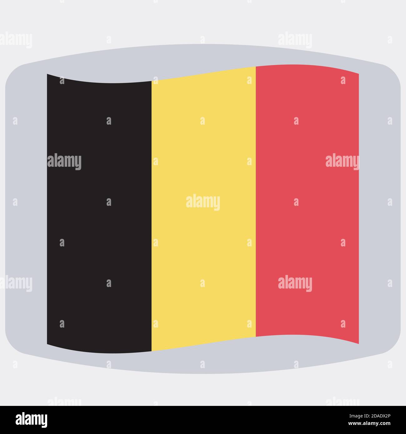 Belgian flag, vector illustration, flat style Stock Vector Image & Art ...