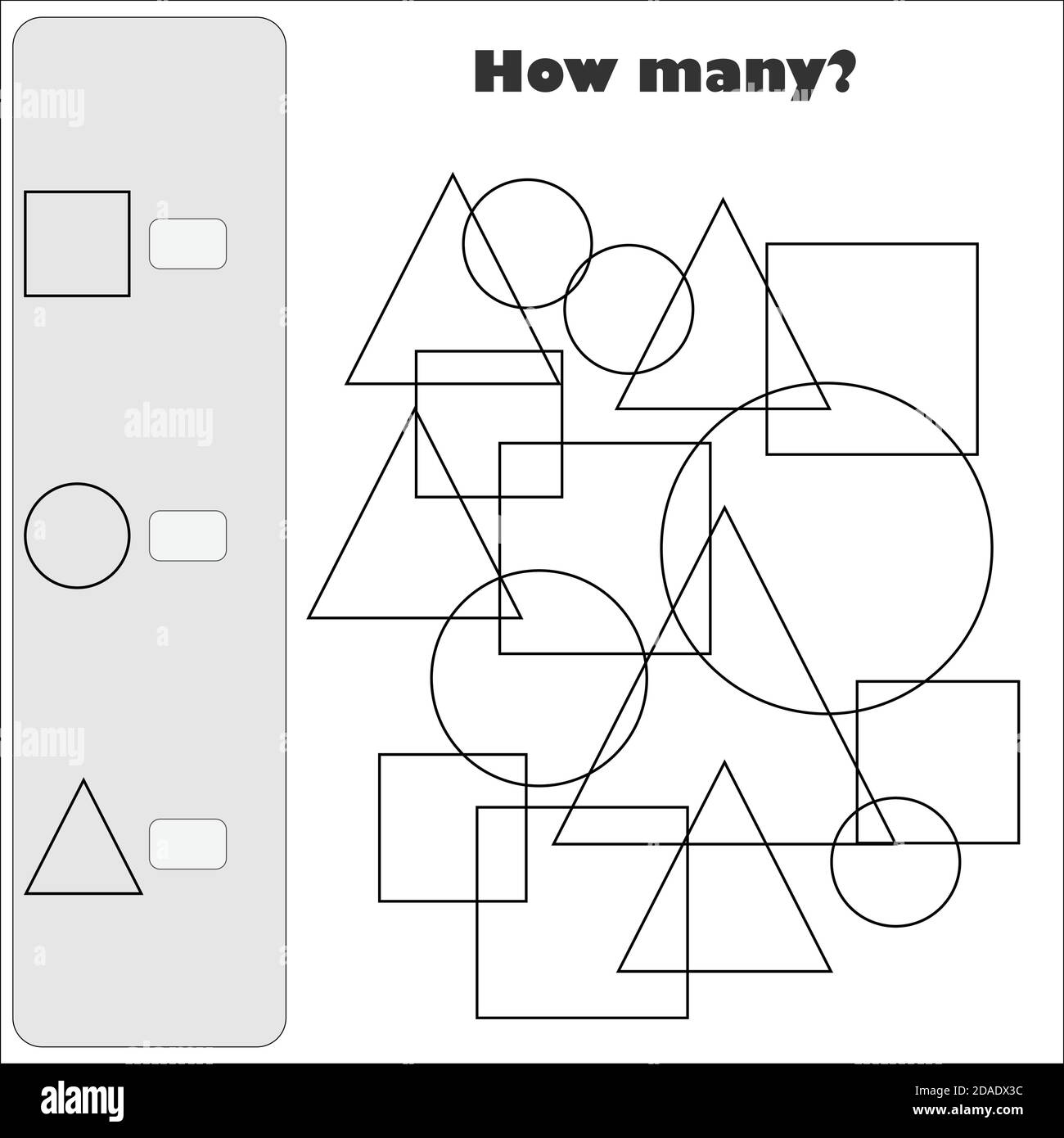 math pictures for kids black and white